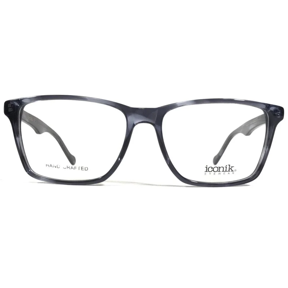 Iconik Eyeglasses Frames Kenneth C2 Blue Tortoise Square Full Rim 54-16-140